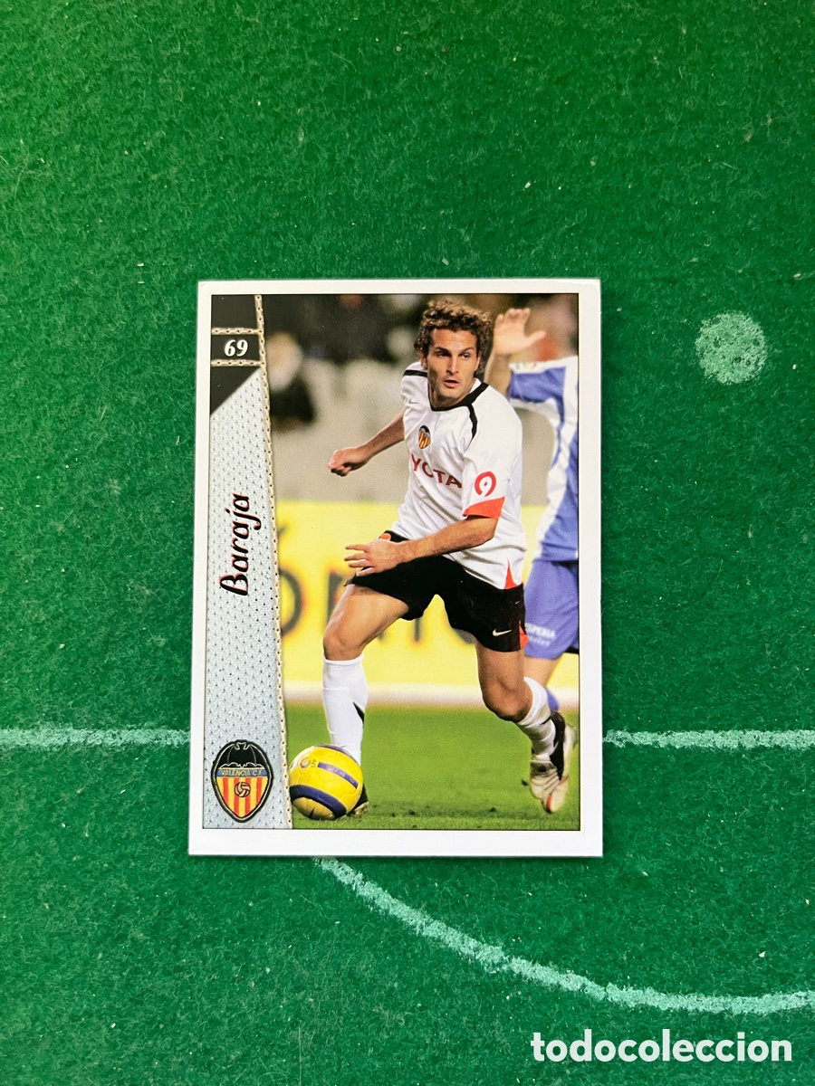 Cromos de f&uacute;tbol: 69 BARAJA VALENCIA LAS FICHAS DE LA LIGA 2006 2007 MUNDICROMO