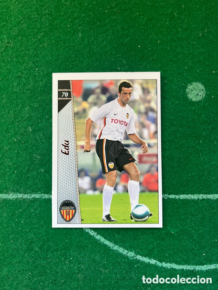 Cromos de f&uacute;tbol: 70 EDU VALENCIA LAS FICHAS DE LA LIGA 2006 2007 MUNDICROMO