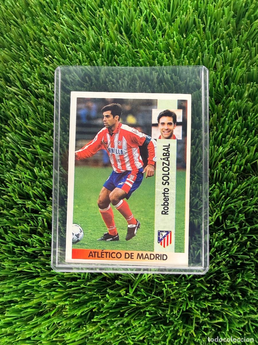 Cromos de f&uacute;tbol: N&ordm; 5 Roberto Soloz&aacute;bal Atl&eacute;tico de Madrid Liga 96 97