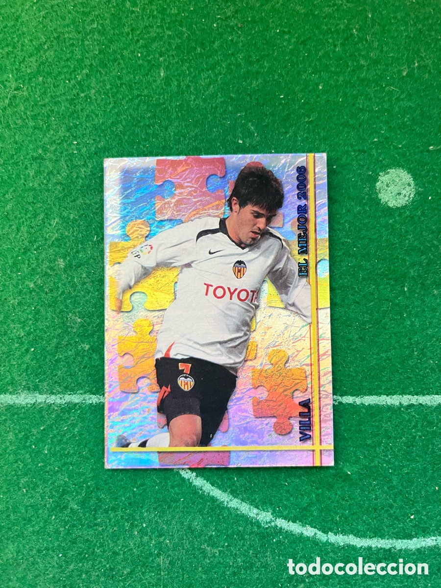 Cromos de f&uacute;tbol: 81 VILLA VALENCIA LAS FICHAS DE LA LIGA 2006 2007 MUNDICROMO EL MEJOR 2006