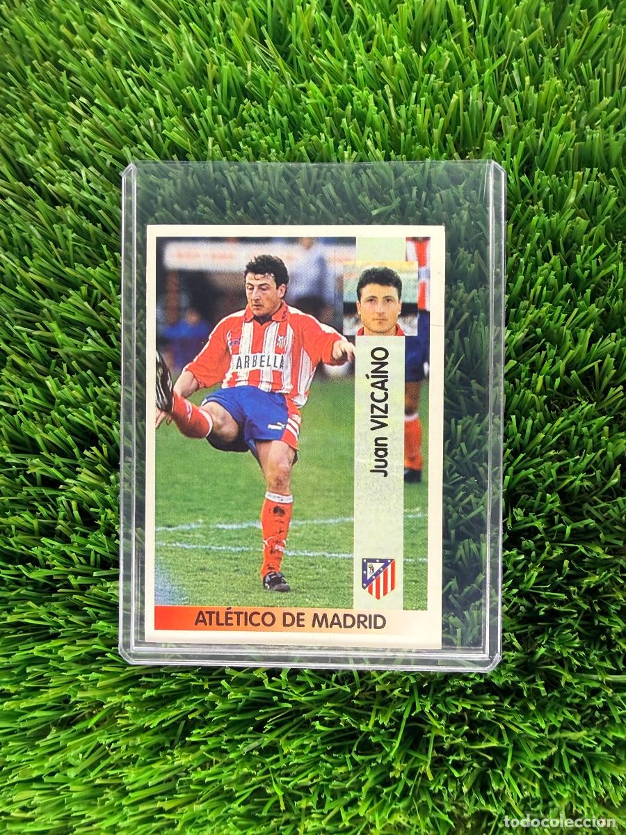 Cromos de f&uacute;tbol: N&ordm; 10 Juan Vizca&iacute;no Atl&eacute;tico de Madrid Liga 96 97