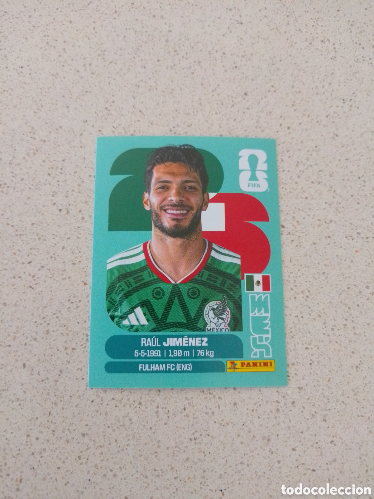 Football Stickers: CROMO NUMERO 17 JIMENEZ MEXICO. MUNDIAL 2026. PANINI.