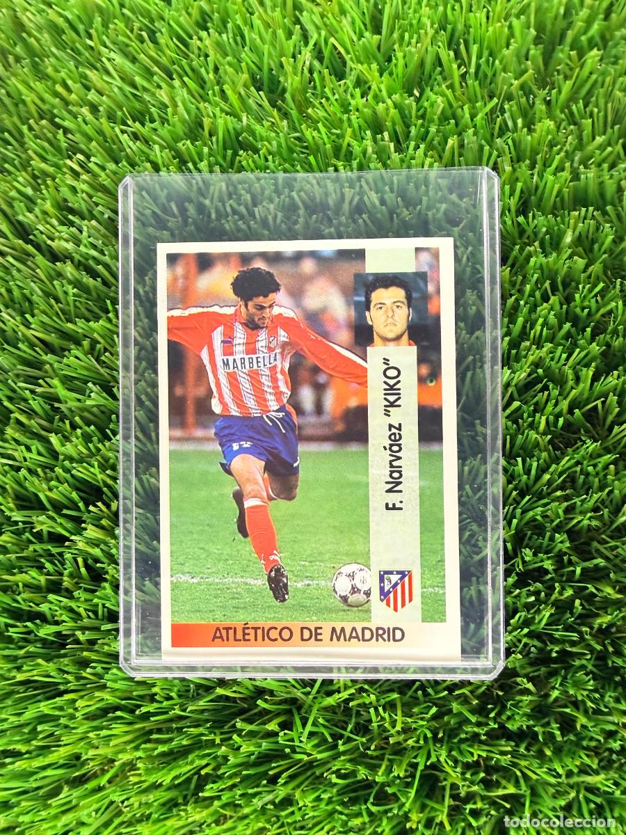 Football Stickers: N&ordm; 15 Francisco Narv&aacute;ez &rdquo;Kiko&rdquo; Atl&eacute;tico de Madrid Liga 96 97