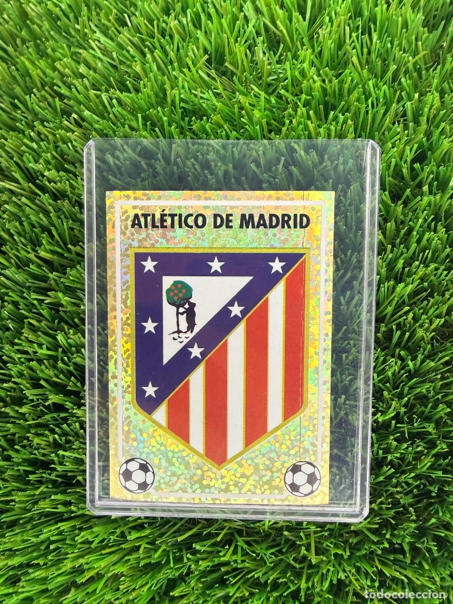 Football Stickers: N&ordm; O Escudo Atl&eacute;tico de Madrid Liga 96 97