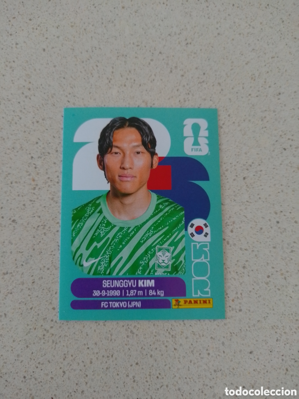 Cromos de f&uacute;tbol: CROMO NUMERO 3 KIM COREA. MUNDIAL 2026. PANINI.
