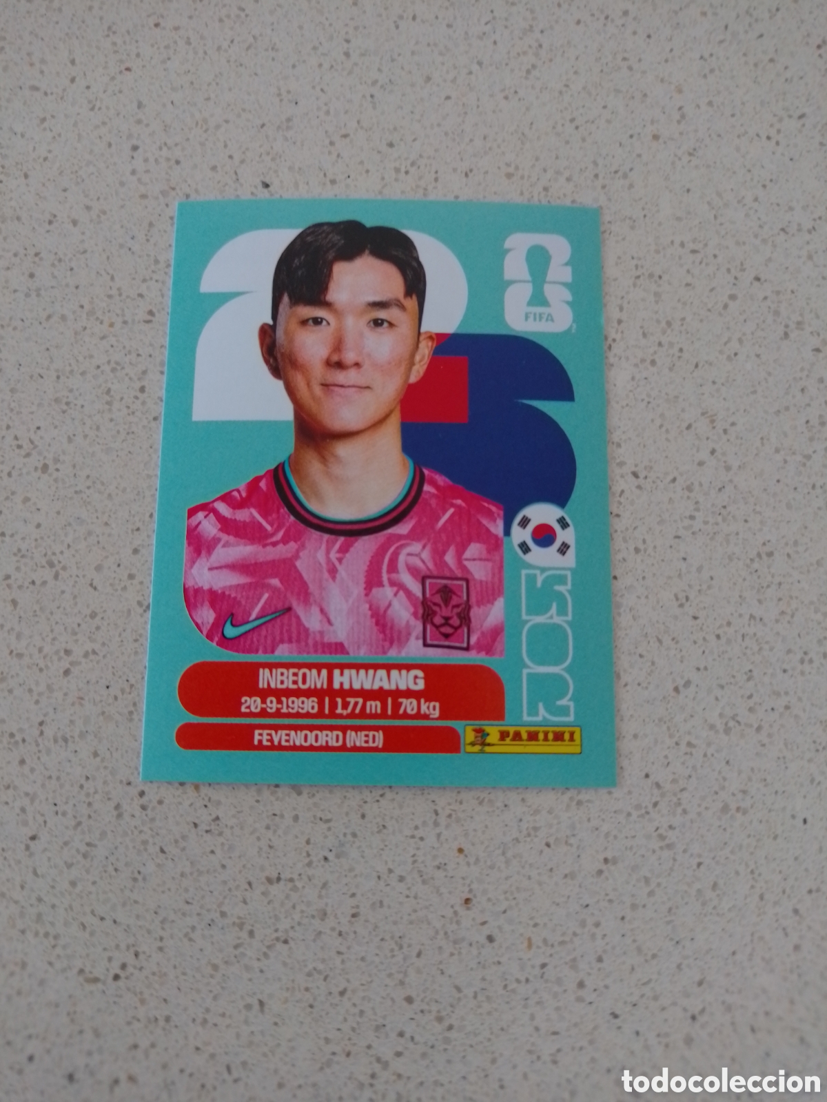 Cromos de f&uacute;tbol: CROMO NUMERO 11 HWANG COREA. MUNDIAL 2026. PANINI.