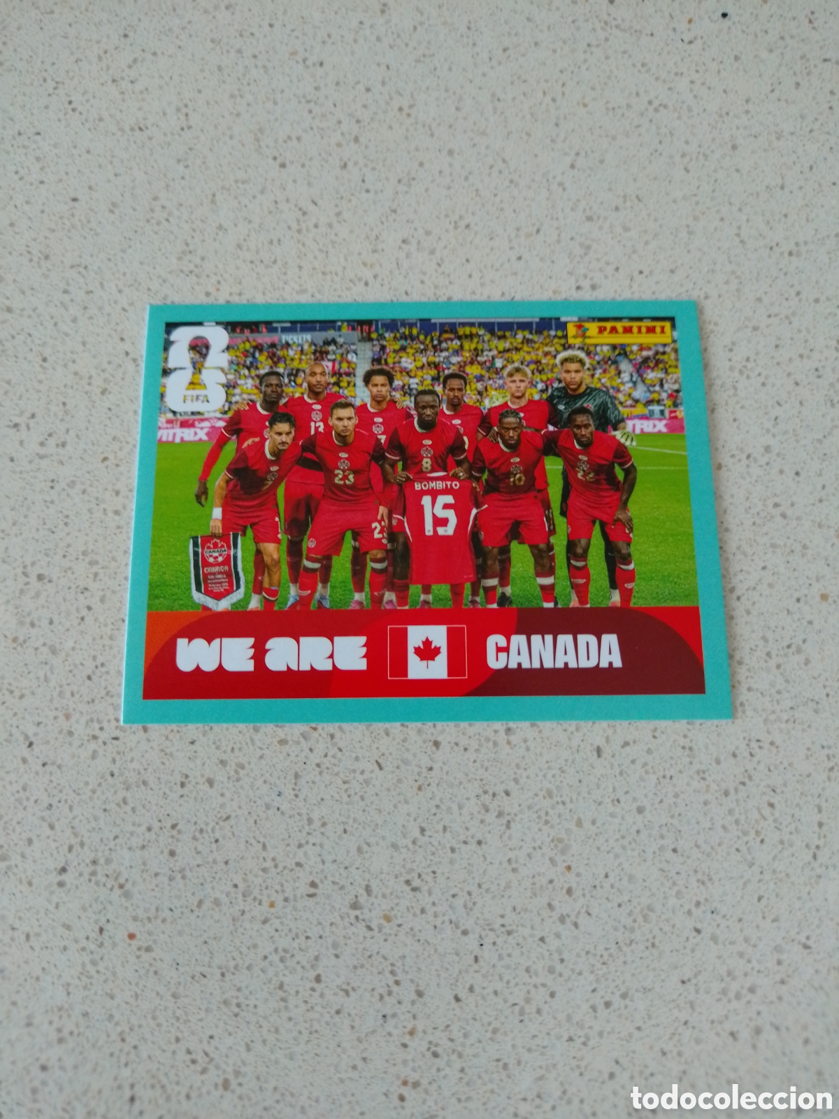 Cromos de f&uacute;tbol: CROMO NUMERO 13 EQUIPO CANADA. MUNDIAL 2026. PANINI.