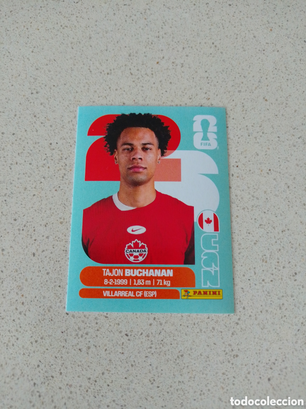 Cromos de f&uacute;tbol: CROMO NUMERO 17 BUCHANAN CANADA. MUNDIAL 2026. PANINI.
