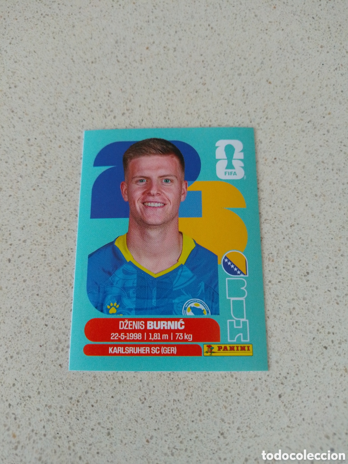 Cromos de f&uacute;tbol: CROMO NUMERO 14 BURNIC BOSNIA HEZERGOVINA. MUNDIAL 2026. PANINI.