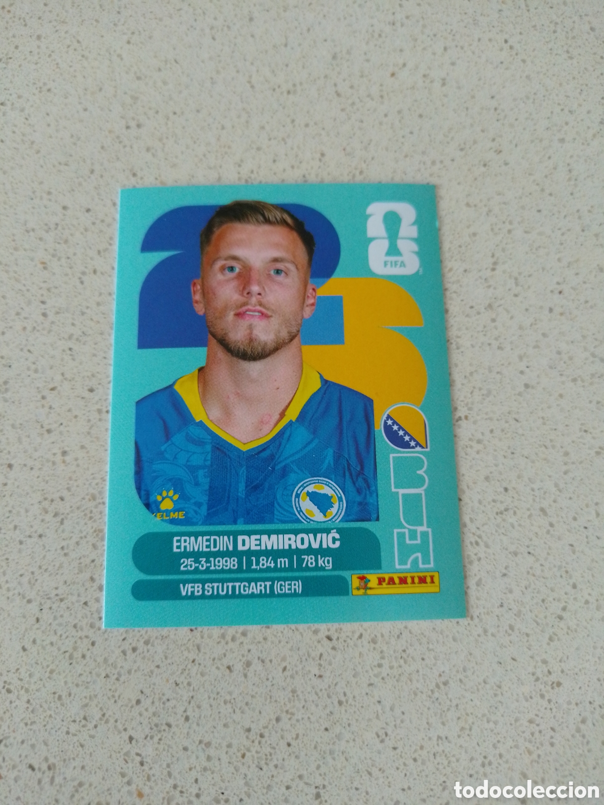 Cromos de f&uacute;tbol: CROMO NUMERO 17 DEMIROVIC BOSNIA HEZERGOVINA. MUNDIAL 2026. PANINI.
