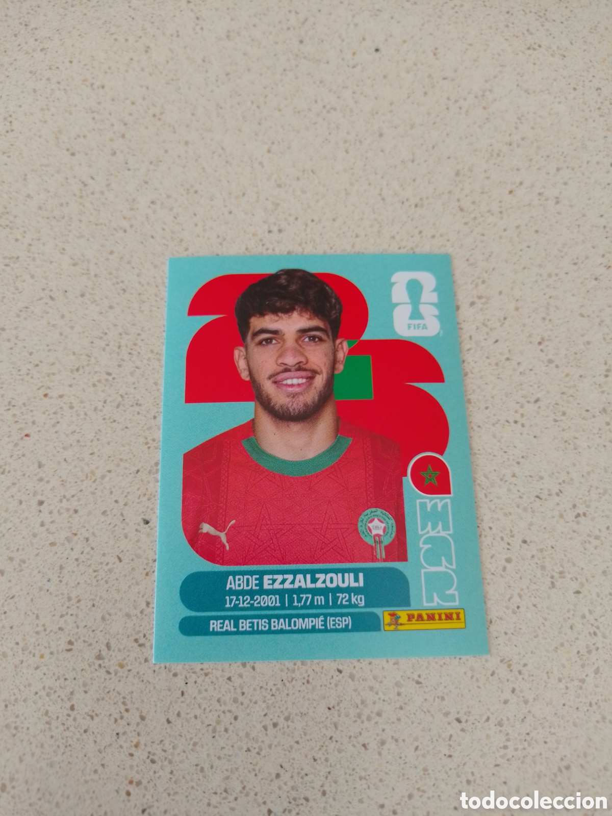 Cromos de f&uacute;tbol: CROMO NUMERO 17 ABDE MARRUECOS. MUNDIAL 2026. PANINI.