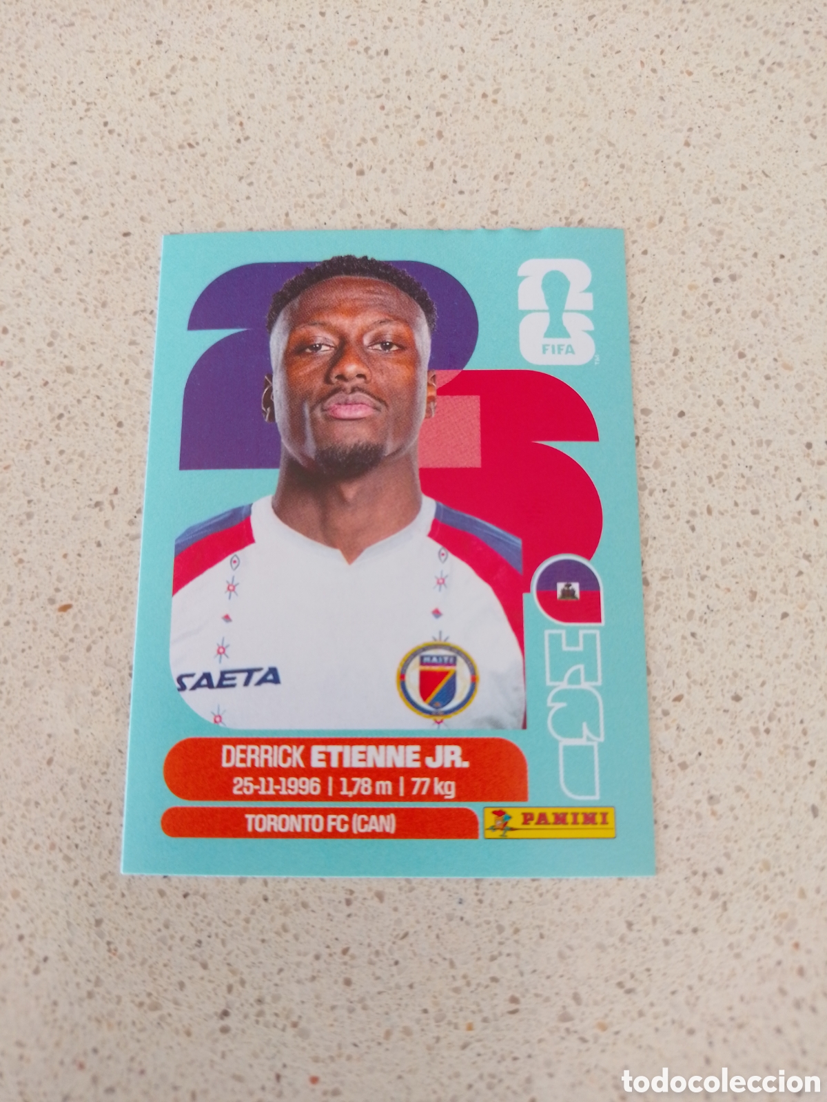 Cromos de f&uacute;tbol: CROMO NUMERO 15 ETIENNE JR. HAITI. MUNDIAL 2026. PANINI.