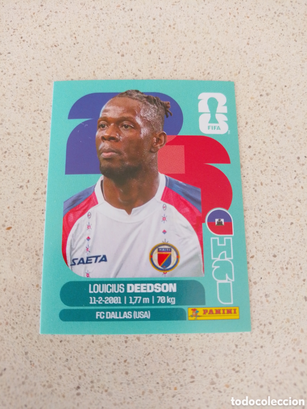 Cromos de f&uacute;tbol: CROMO NUMERO 19 DEEDSON HAITI. MUNDIAL 2026. PANINI.