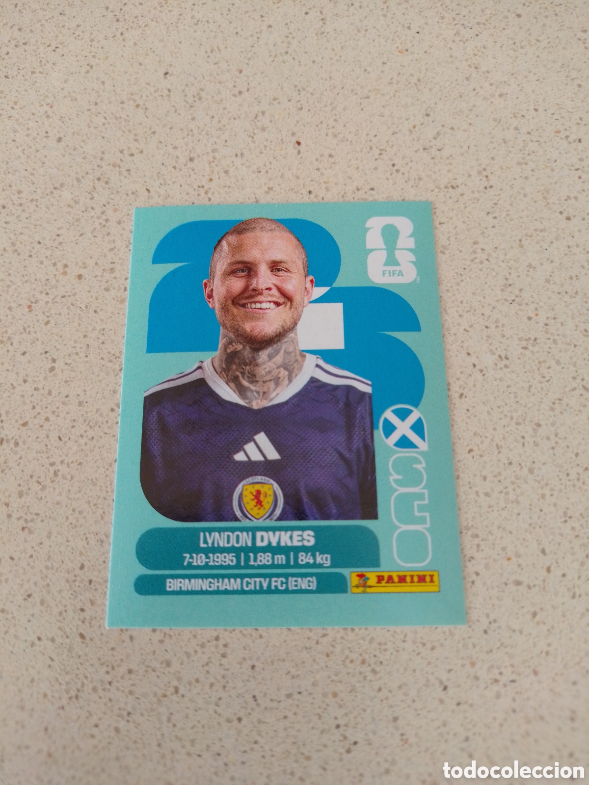 Cromos de f&uacute;tbol: CROMO NUMERO 18 DYKES ESCOCIA. MUNDIAL 2026. PANINI.