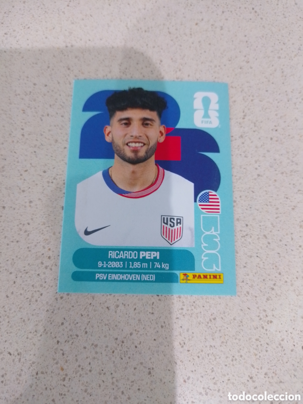 Cromos de f&uacute;tbol: CROMO NUMERO 18 PEPI USA. MUNDIAL 2026. PANINI.