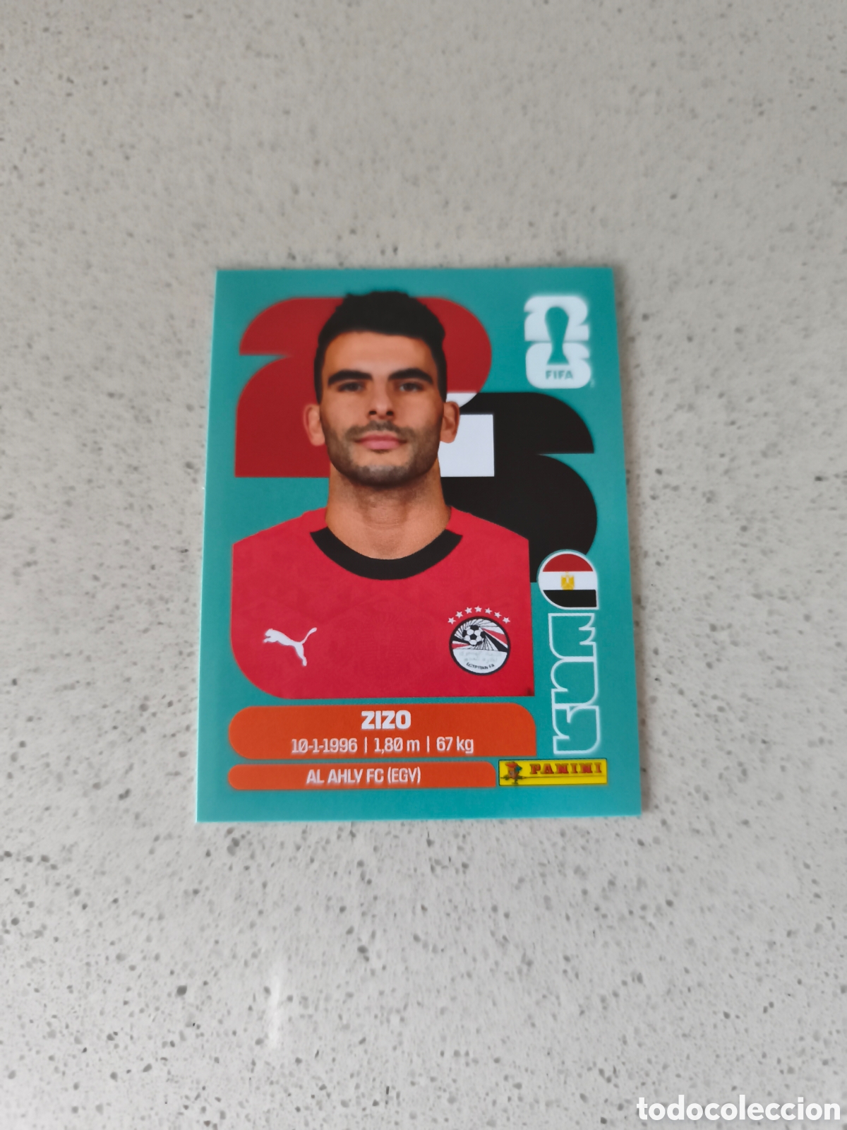 Cromos de f&uacute;tbol: CROMO N&Uacute;MERO 11 ZIZO EGIPTO. MUNDIAL 2026. PANINI.