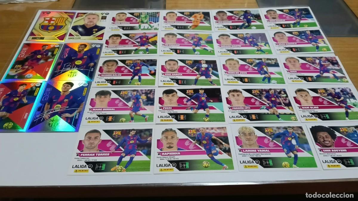 Cromos de f&uacute;tbol: 38 Cromos Barcelona Liga Este 26 27 2026 2027 Sin Pegar