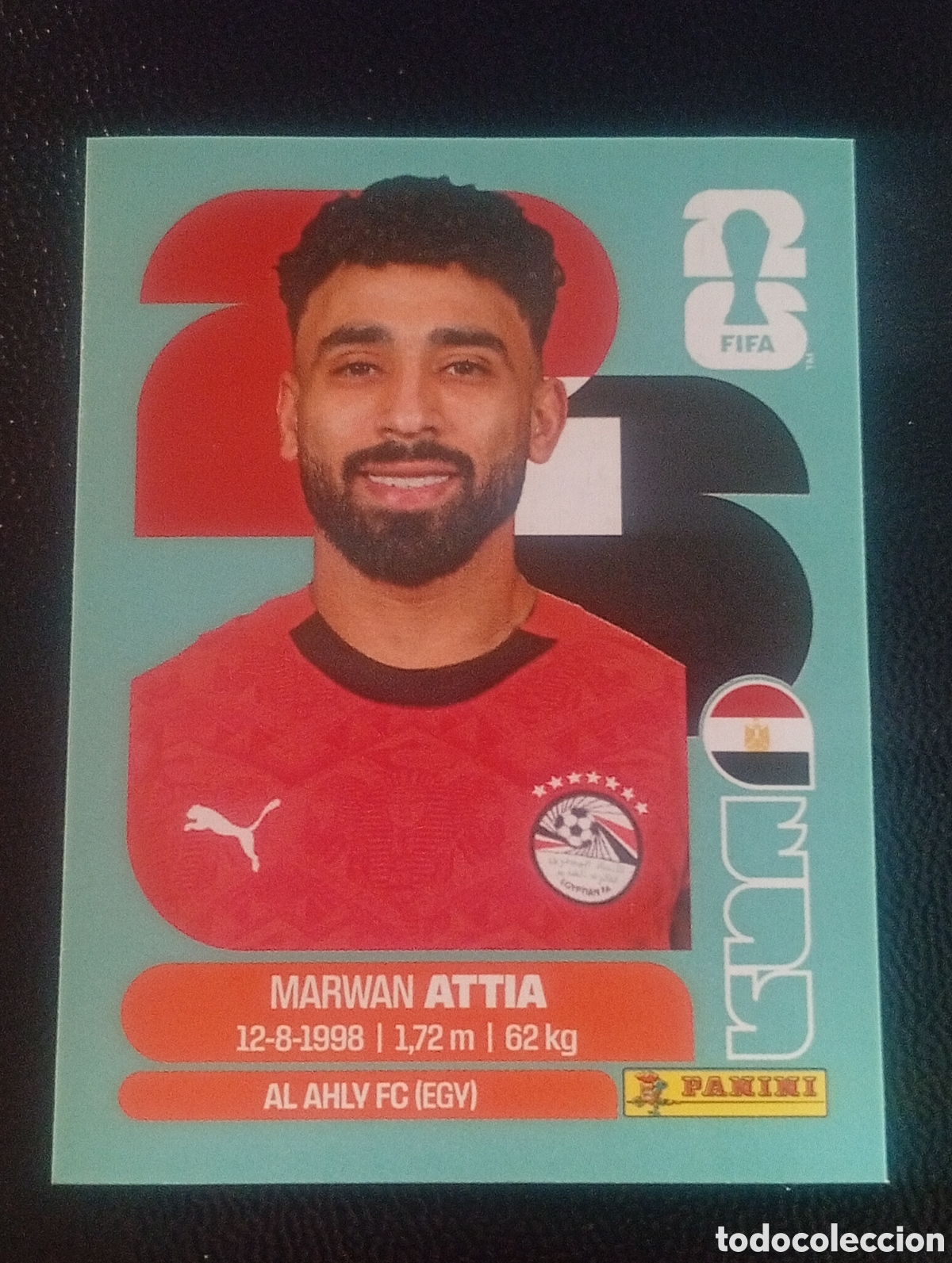 Cromos de f&uacute;tbol: EGY 10 ATTIA EGIPTO MUNDIAL F&Uacute;TBOL 2026 FIFA WORLD CUP PANINI CROMO STICKER EGY10