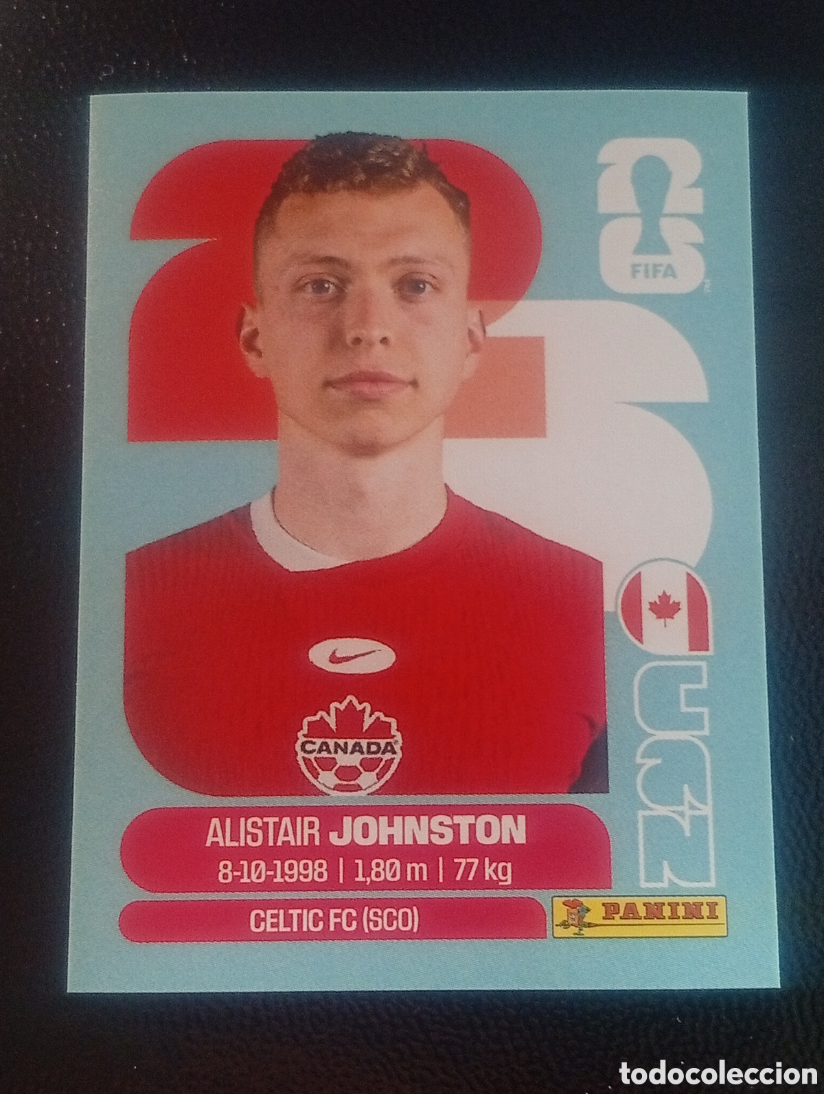 Cromos de f&uacute;tbol: CAN 4 JOHNSTON CANADA MUNDIAL F&Uacute;TBOL 2026 FIFA WORLD CUP PANINI CROMO STICKER CAN4