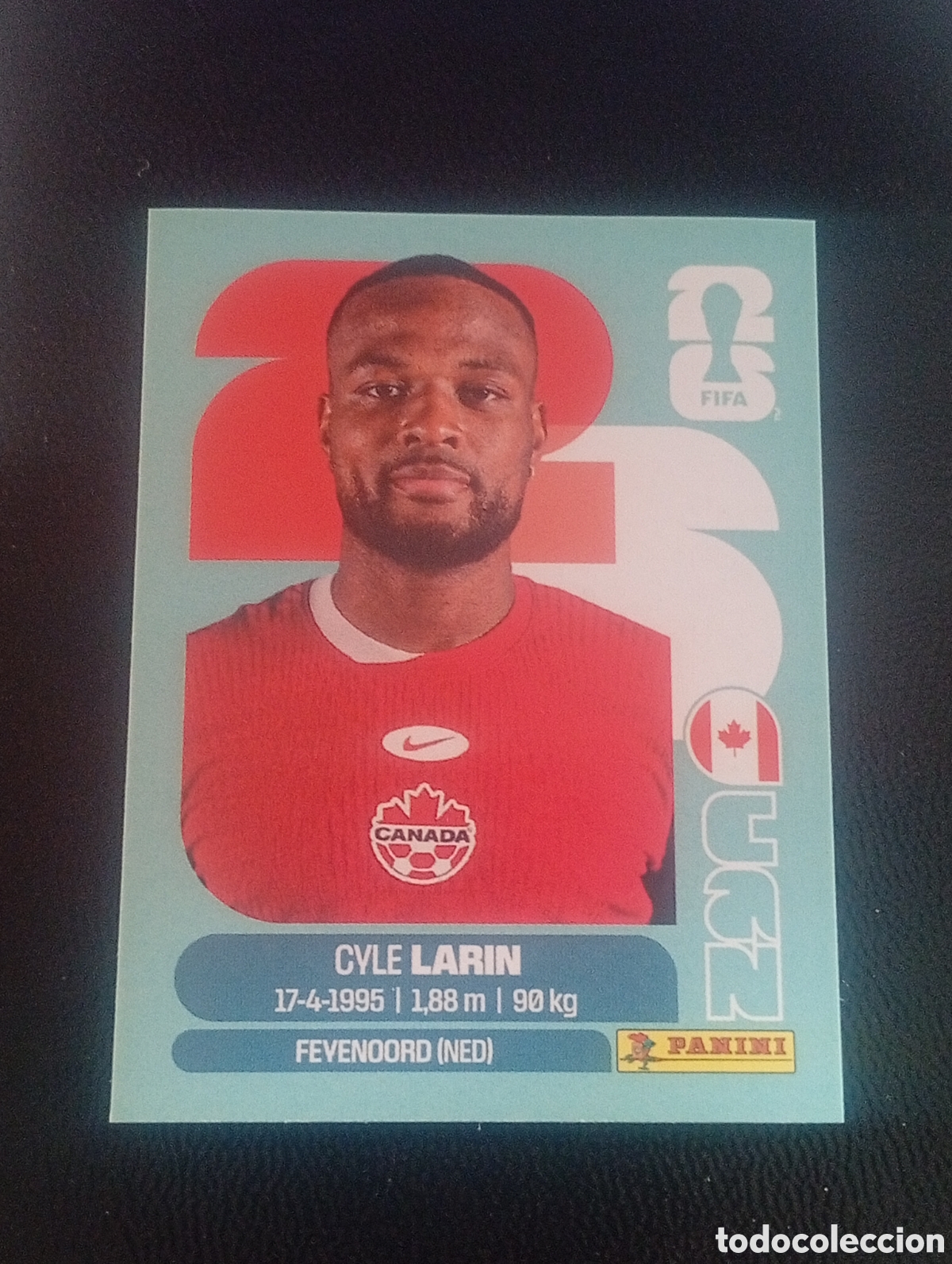 Cromos de f&uacute;tbol: CAN 19 LARIN CANADA MUNDIAL F&Uacute;TBOL 2026 FIFA WORLD CUP PANINI CROMO STICKER CAN19