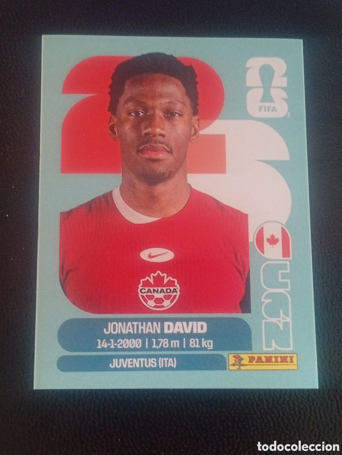 Cromos de f&uacute;tbol: CAN 20 DAVID CANADA MUNDIAL F&Uacute;TBOL 2026 FIFA WORLD CUP PANINI CROMO STICKER CAN20