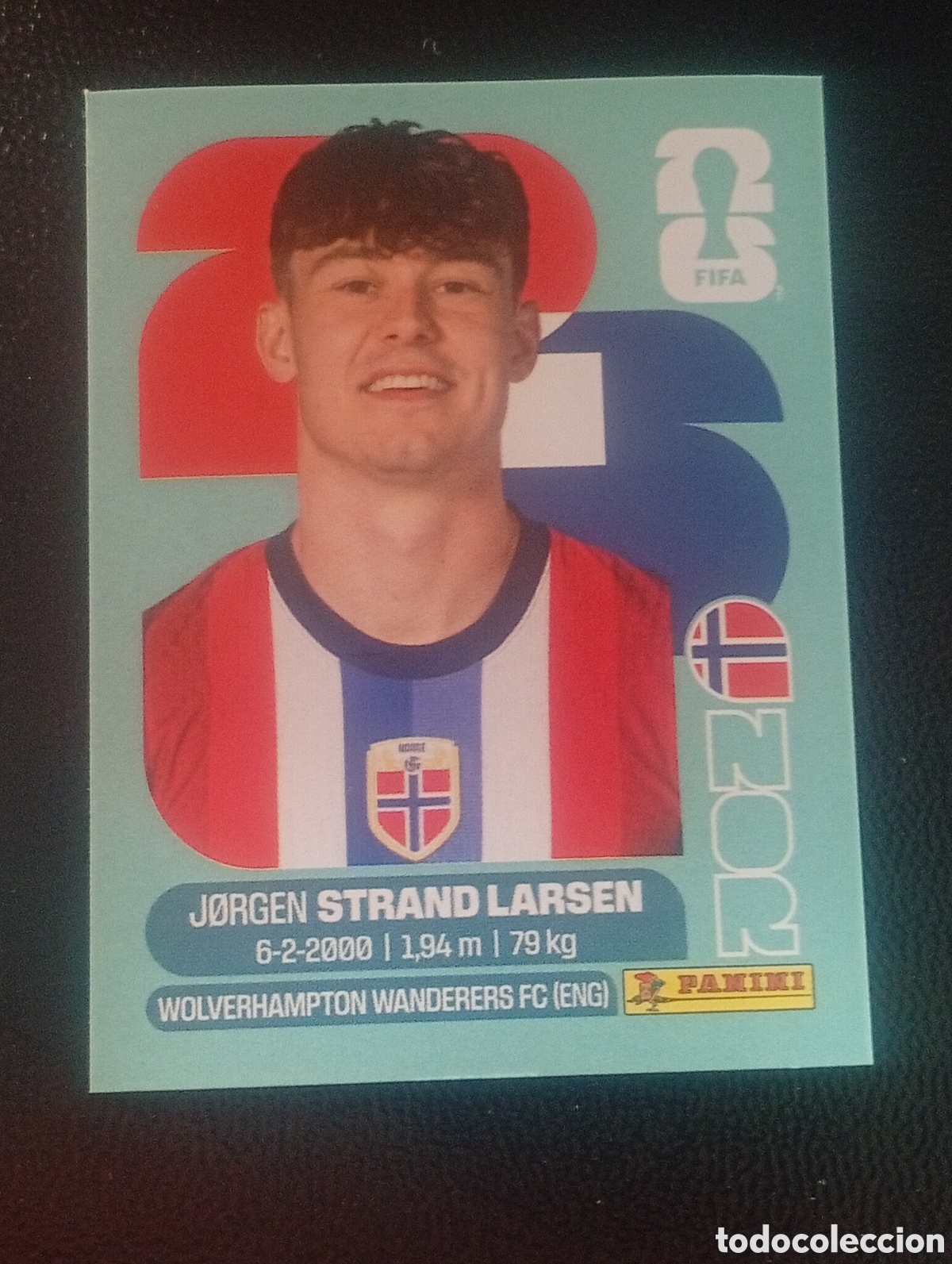 Cromos de f&uacute;tbol: NOR 18 LARSEN NORUEGA MUNDIAL F&Uacute;TBOL 2026 FIFA WORLD CUP PANINI CROMO STICKER NOR18
