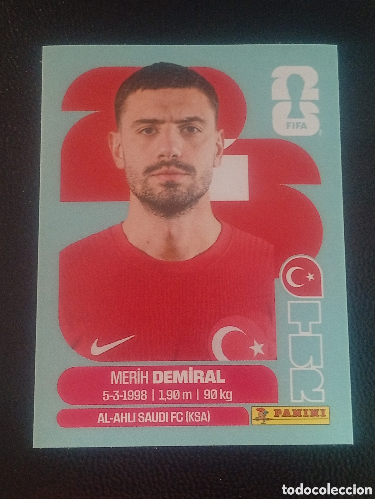 Cromos de f&uacute;tbol: TUR 7 DEMIRAL TURQUIA TURKIA MUNDIAL F&Uacute;TBOL 2026 FIFA WORLD CUP PANINI CROMO STICKER TUR7