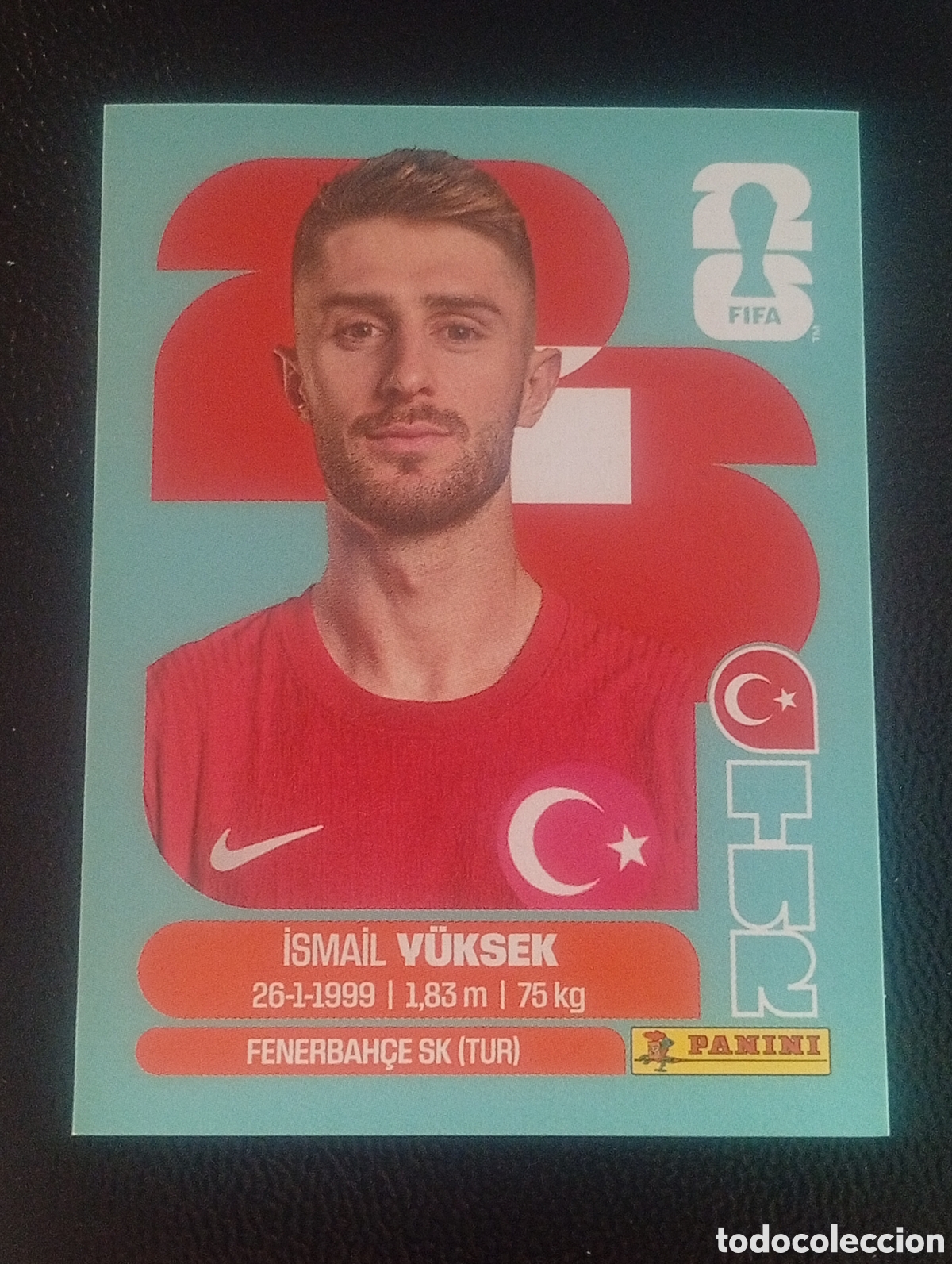Cromos de f&uacute;tbol: TUR 10 VUKSEK TURQUIA TURKIA MUNDIAL F&Uacute;TBOL 2026 FIFA WORLD CUP PANINI CROMO STICKER TUR10