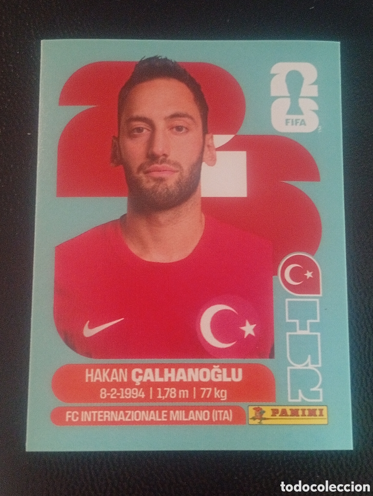 Cromos de f&uacute;tbol: TUR 11 CALHANOGLU TURQUIA TURKIA MUNDIAL F&Uacute;TBOL 2026 FIFA WORLD CUP PANINI CROMO STICKER TUR11