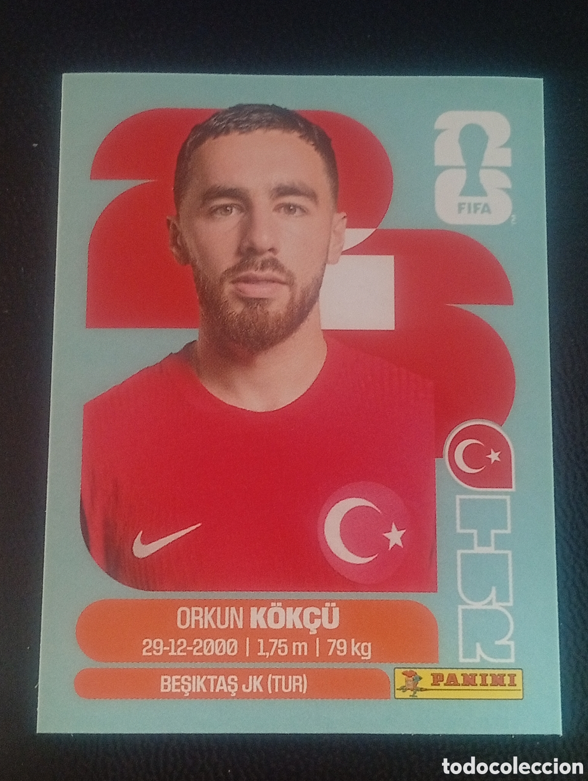 Cromos de f&uacute;tbol: TUR 12 KOKCU TURQUIA TURKIA MUNDIAL F&Uacute;TBOL 2026 FIFA WORLD CUP PANINI CROMO STICKER TUR12
