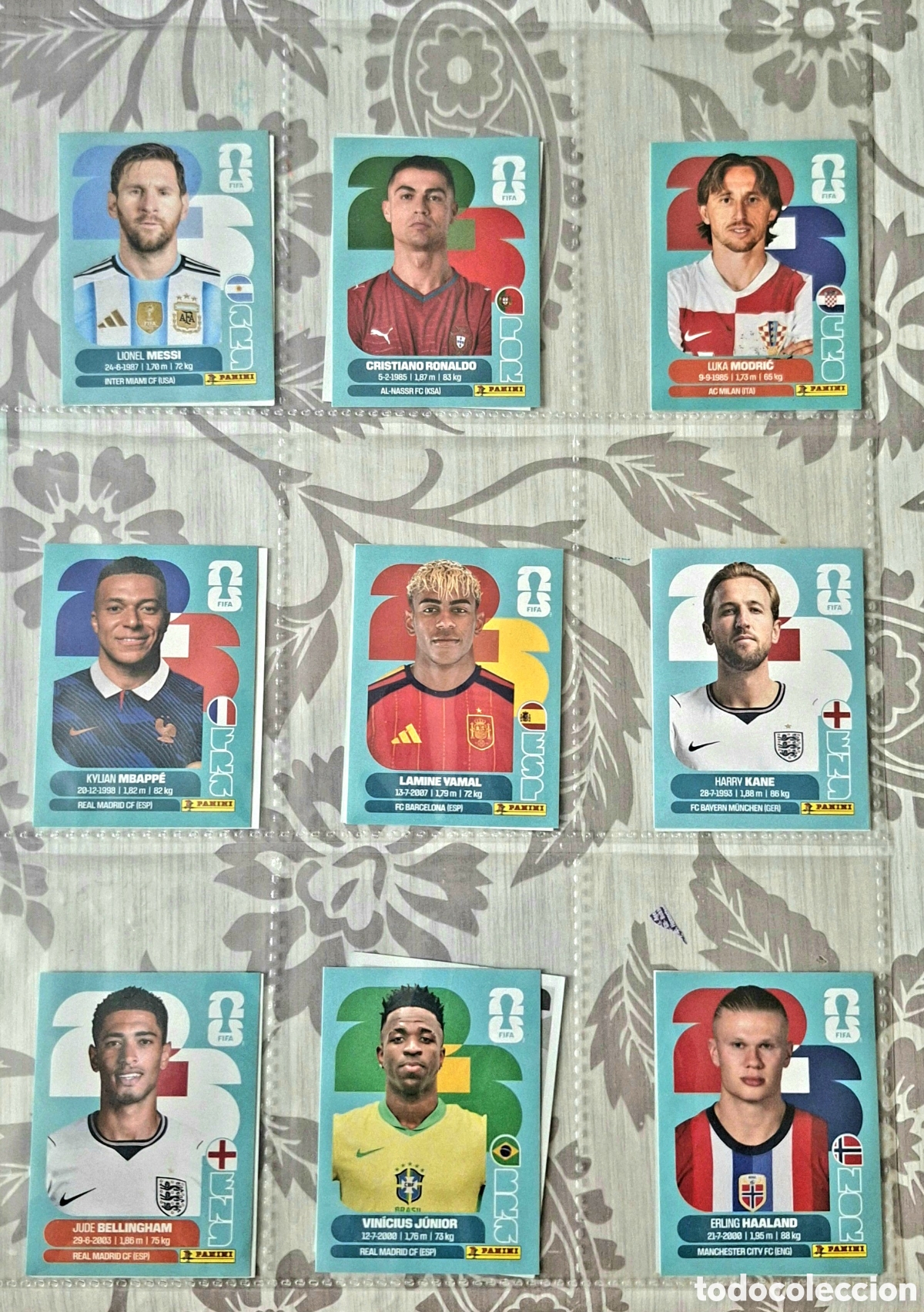 Cromos de f&uacute;tbol: LOTE 27 CROMOS - MESSI, YAMAL, MBAPPE, CRISTIANO... - STICKER MUNDIAL 2026 PANINI FIFA WORLD CUP 26.