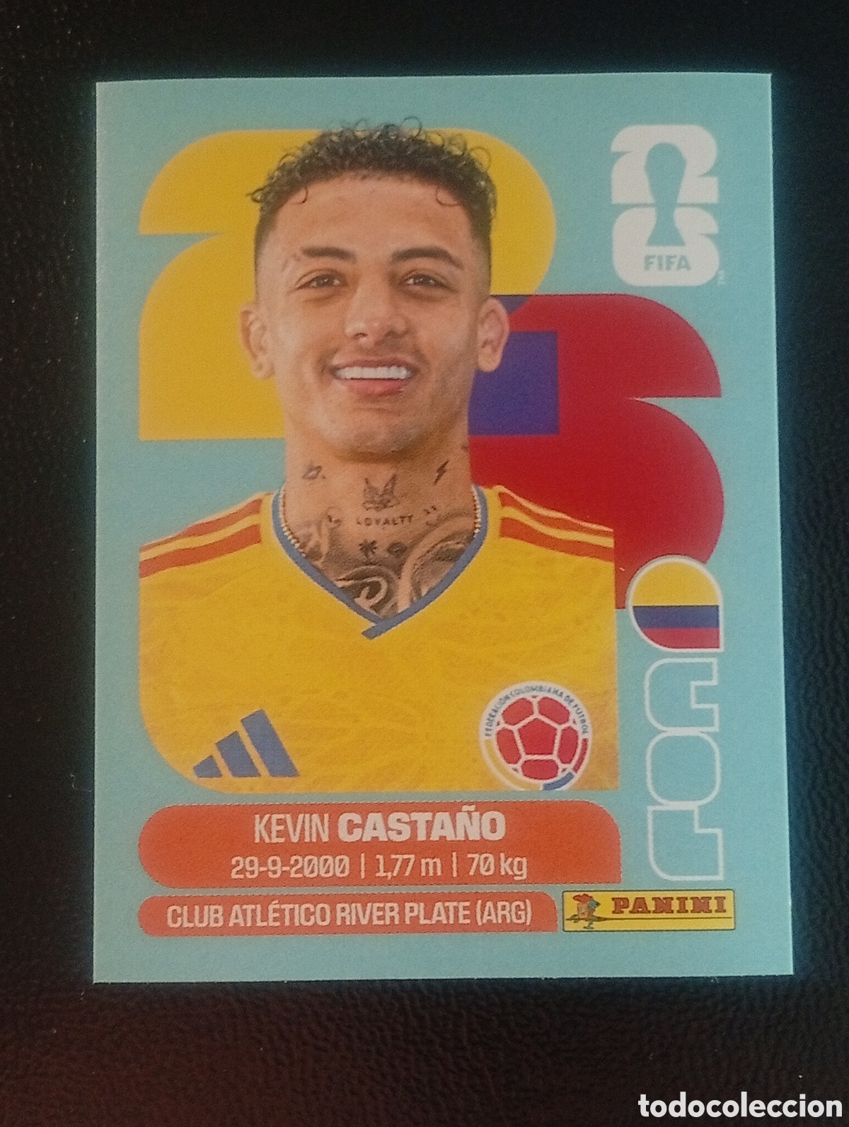 Cromos de f&uacute;tbol: COL 11 CASTA&Ntilde;O COLOMBIA MUNDIAL F&Uacute;TBOL 2026 FIFA WORLD CUP PANINI CROMO STICKER COL11