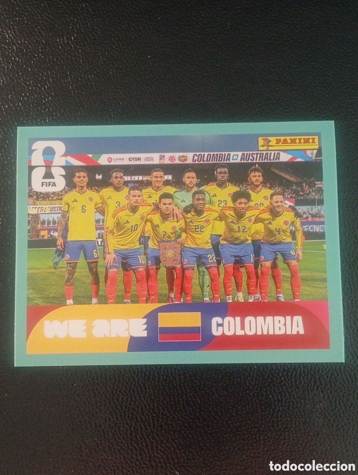 Cromos de f&uacute;tbol: COL 13 equipo COLOMBIA MUNDIAL F&Uacute;TBOL 2026 FIFA WORLD CUP PANINI CROMO STICKER COL13