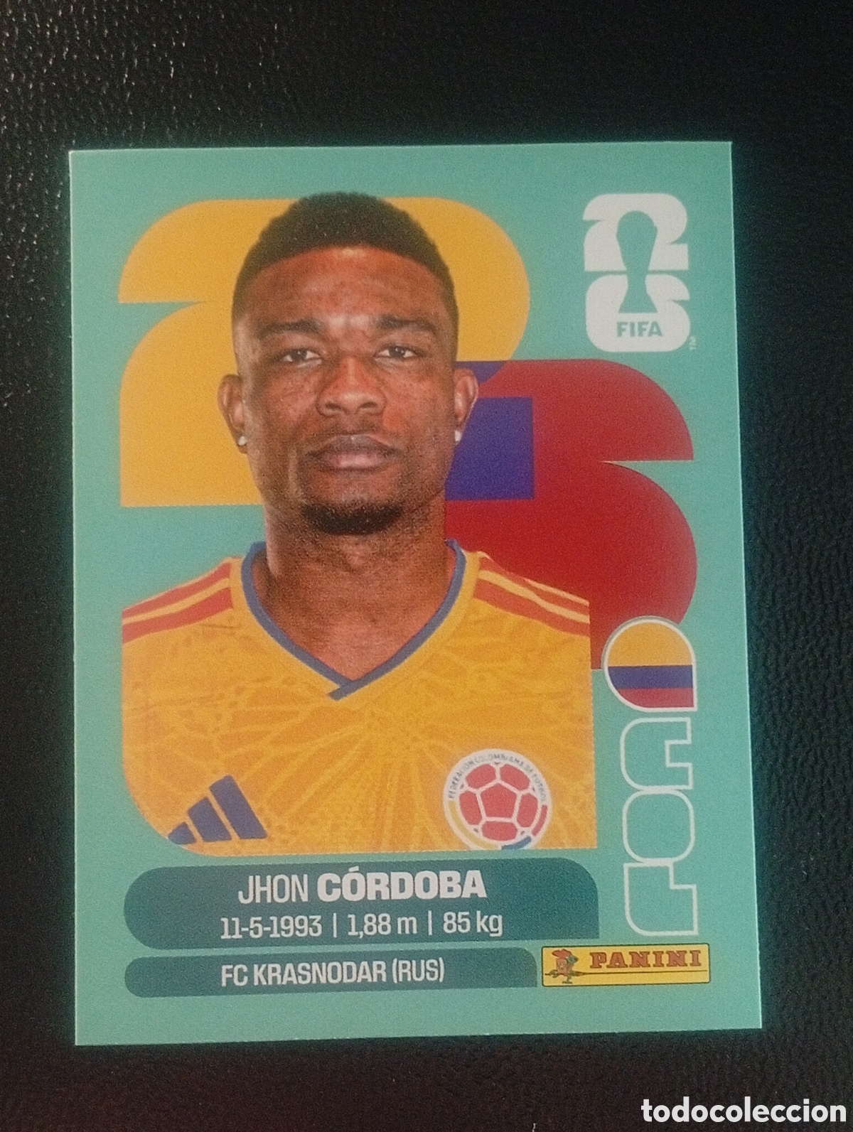 Cromos de f&uacute;tbol: COL 18 C&Oacute;RDOBA COLOMBIA MUNDIAL F&Uacute;TBOL 2026 FIFA WORLD CUP PANINI CROMO STICKER COL18