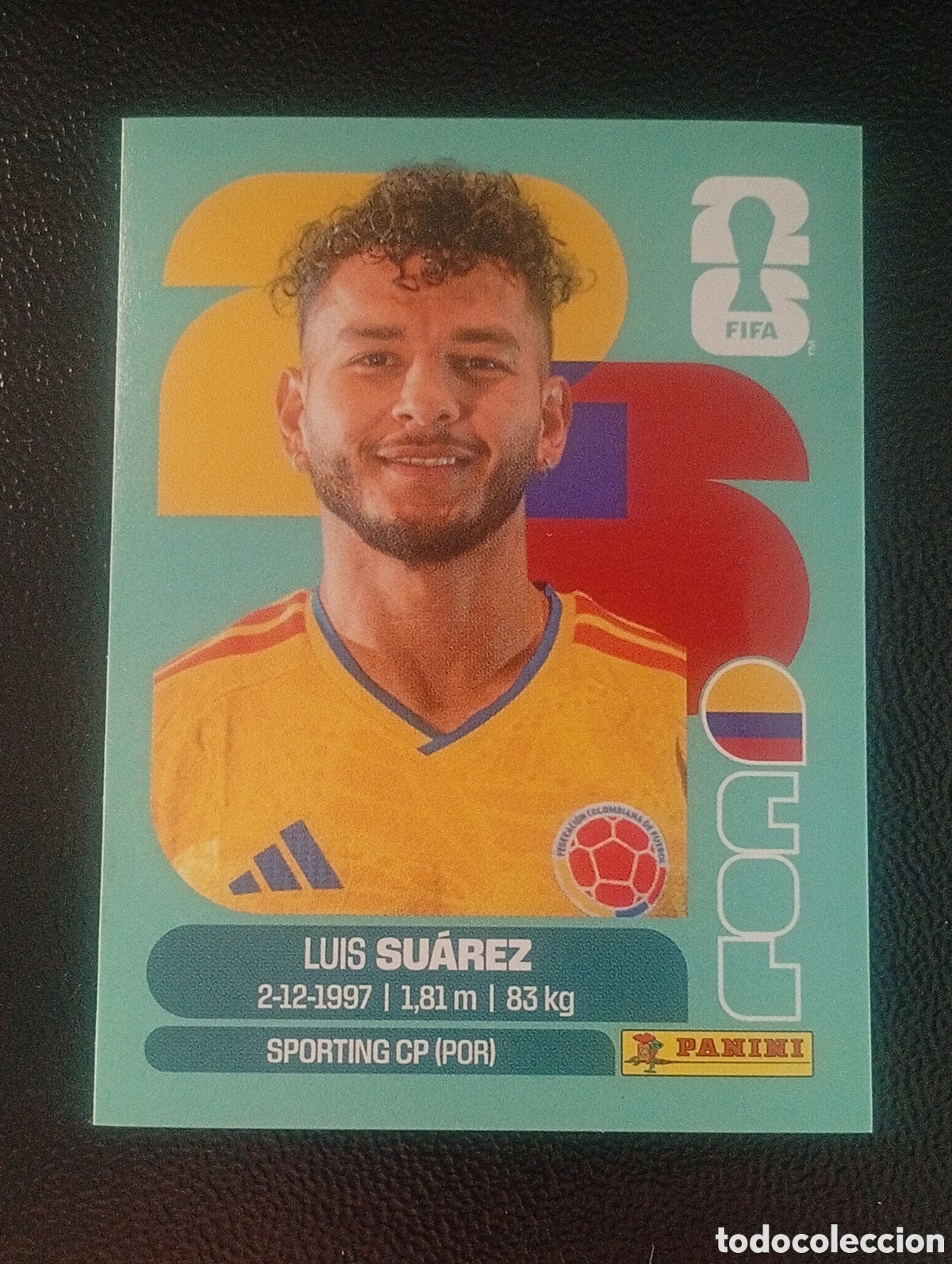Cromos de f&uacute;tbol: COL 19 LUIS SU&Aacute;REZ COLOMBIA MUNDIAL F&Uacute;TBOL 2026 FIFA WORLD CUP PANINI CROMO STICKER COL19