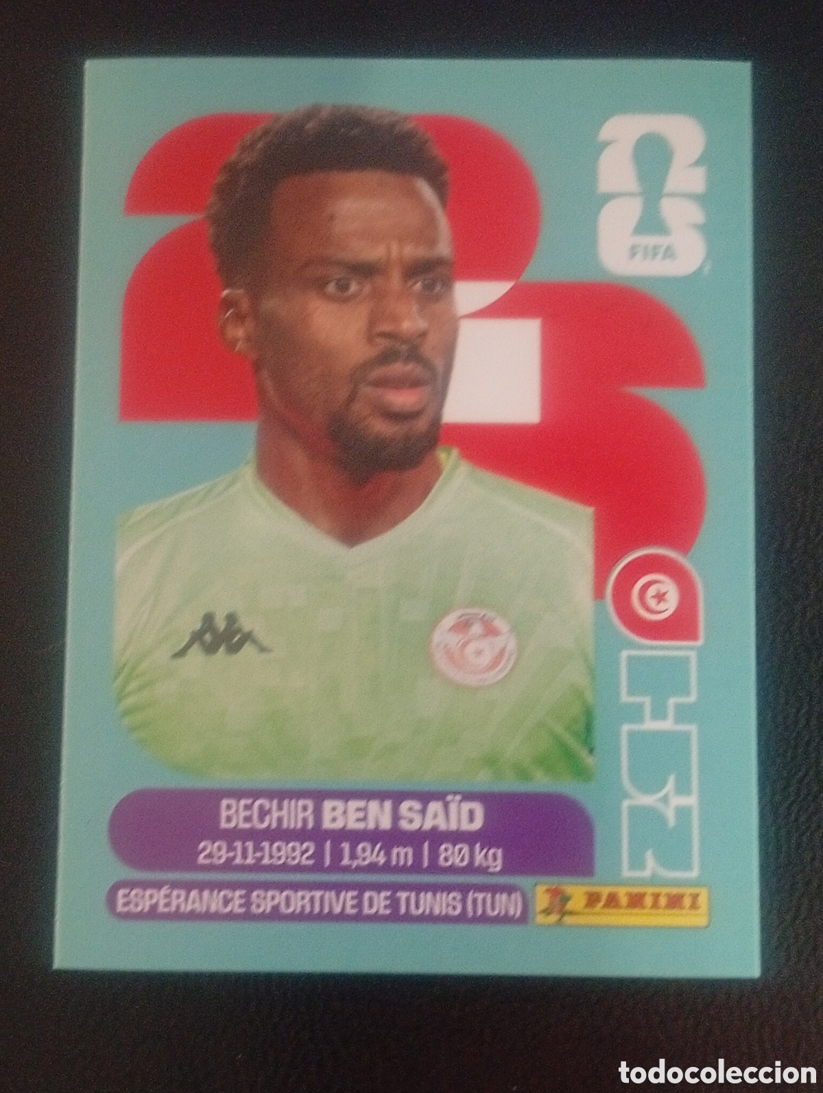Cromos de f&uacute;tbol: TUN 2 BEN SAID TUNEZ TUNISIA MUNDIAL F&Uacute;TBOL 2026 FIFA WORLD CUP PANINI CROMO STICKER TUN2