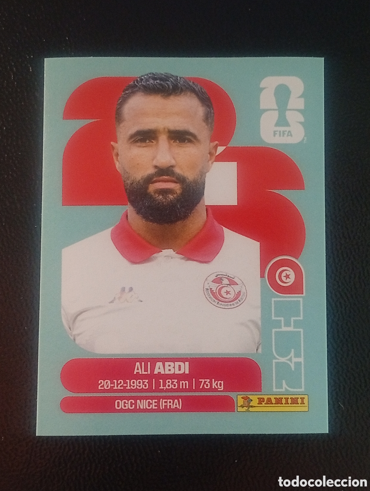 Cromos de f&uacute;tbol: TUN 7 ABDI TUNEZ TUNISIA MUNDIAL F&Uacute;TBOL 2026 FIFA WORLD CUP PANINI CROMO STICKER TUN7