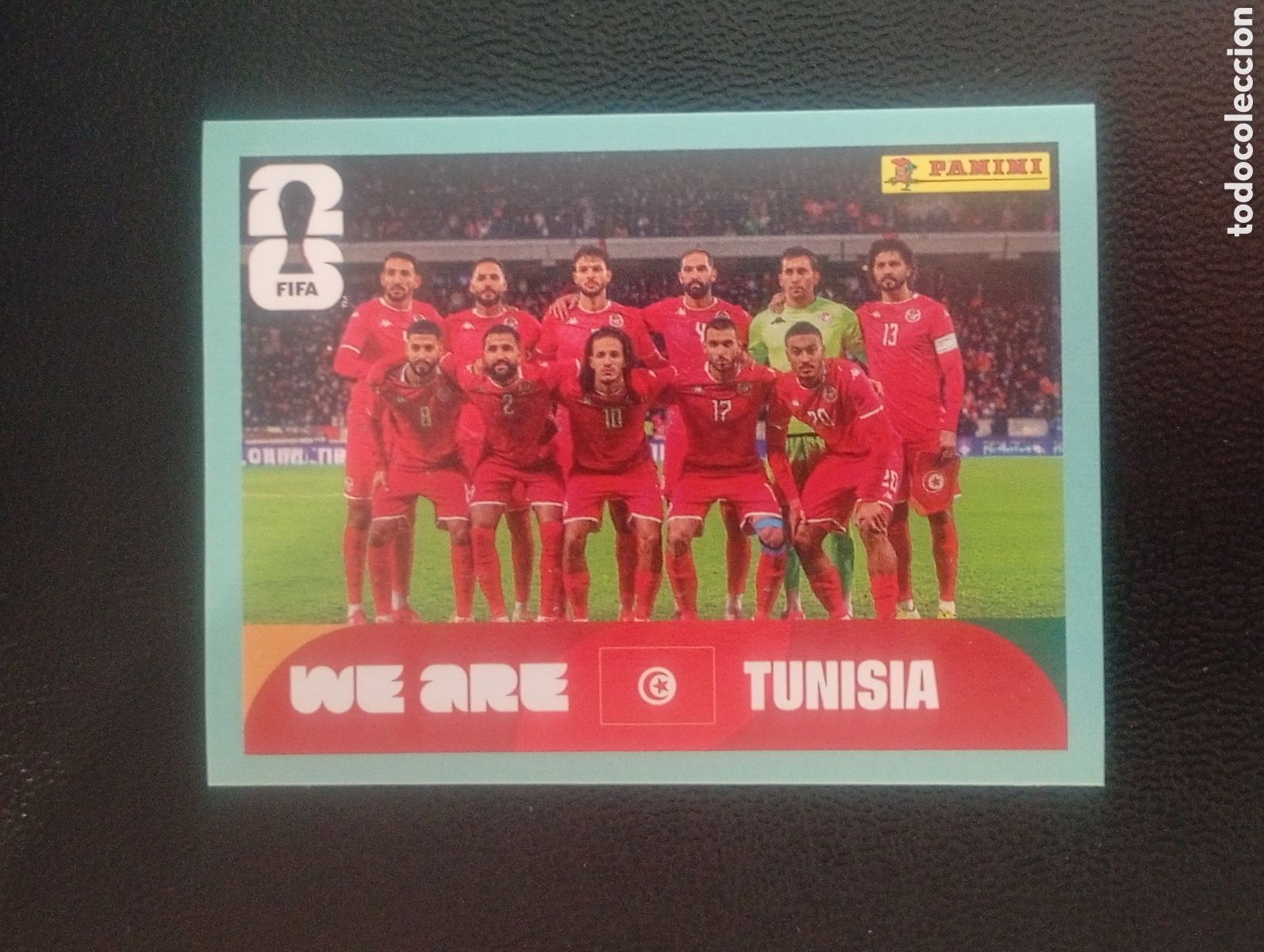 Fu&szlig;ball-Sticker: TUN 13 equipo TUNICIA MUNDIAL F&Uacute;TBOL 2026 FIFA WORLD CUP PANINI CROMO STICKER TUN13