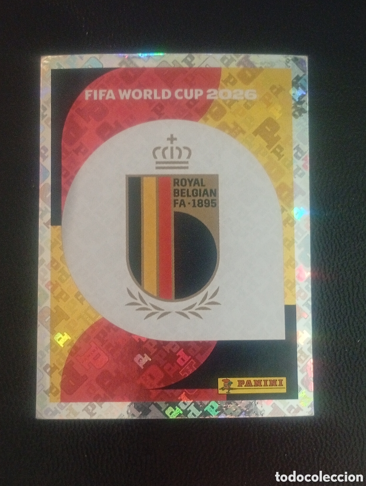Cromos de f&uacute;tbol: BEL 1 escudo BELGIUM BELGICA MUNDIAL F&Uacute;TBOL 2026 FIFA WORLD CUP PANINI CROMO STICKER BEL1