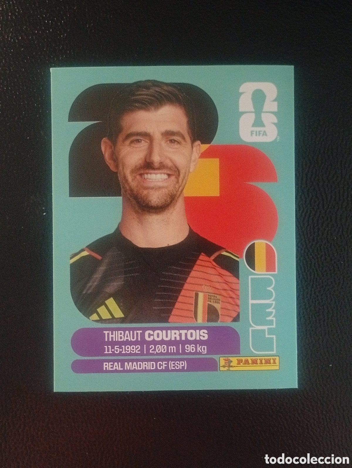 Cromos de f&uacute;tbol: BEL 2 COURTOIS BELGIUM BELGICA MUNDIAL F&Uacute;TBOL 2026 FIFA WORLD CUP PANINI CROMO STICKER BEL2