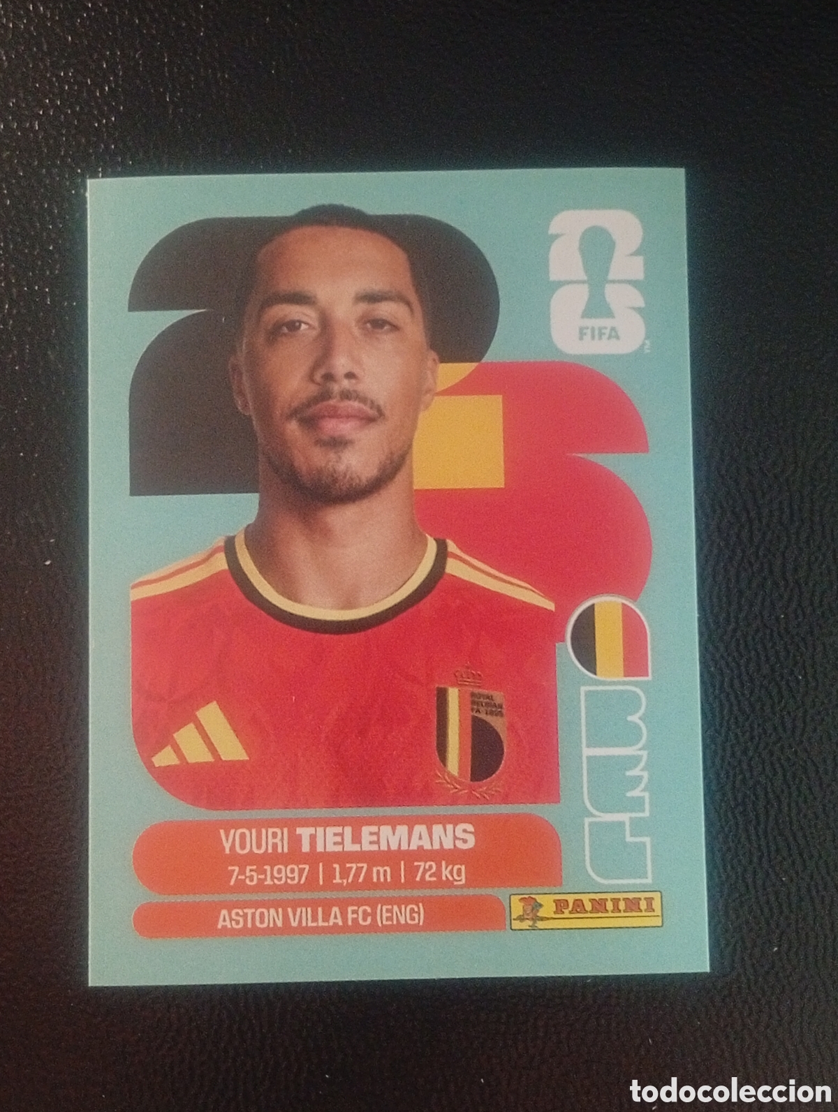 Cromos de f&uacute;tbol: BEL 9 TIELEMANS BELGIUM BELGICA MUNDIAL F&Uacute;TBOL 2026 FIFA WORLD CUP PANINI CROMO STICKER BEL9