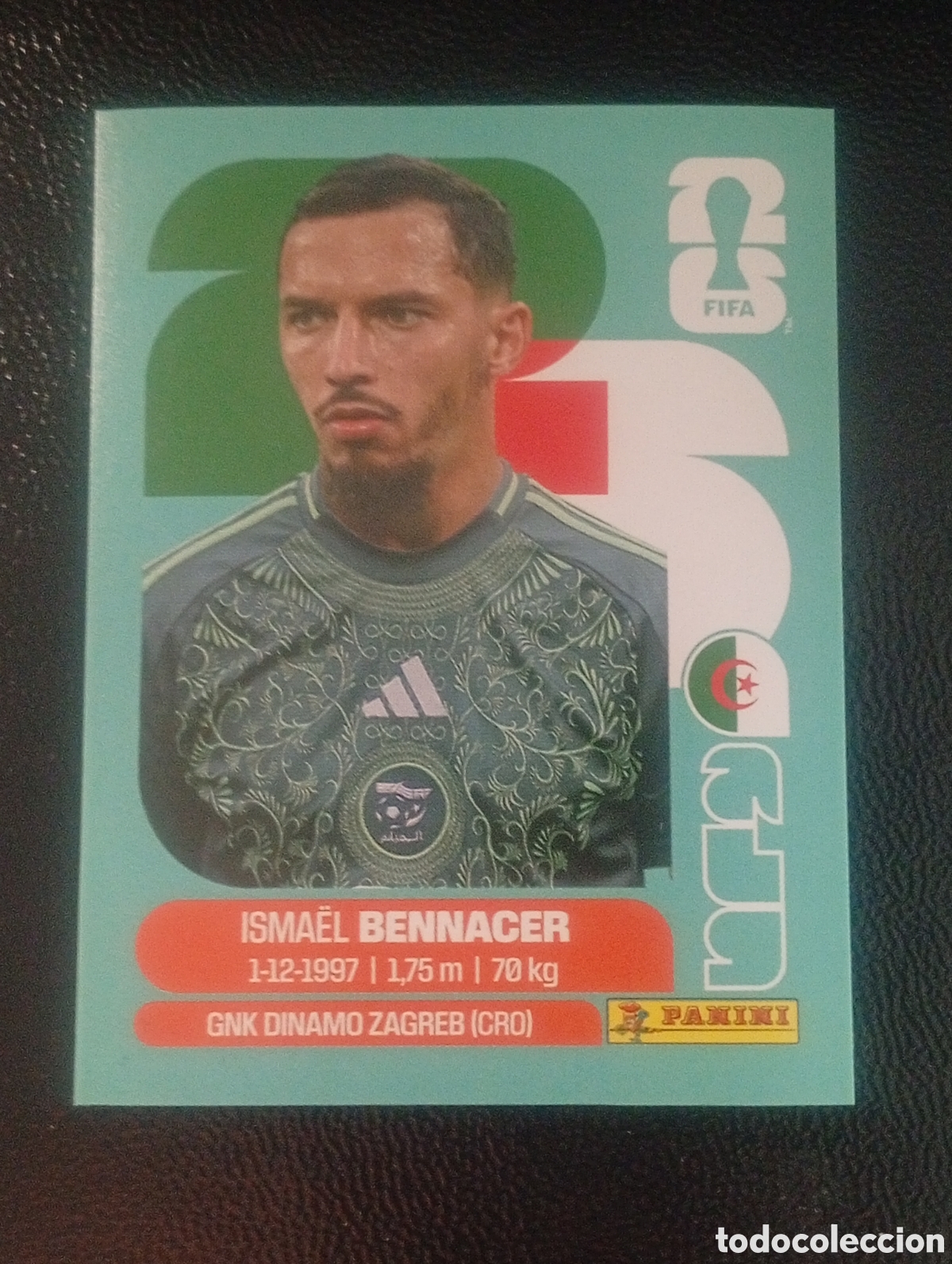 Cromos de f&uacute;tbol: ALG 8 BENNACER ALGERIA MUNDIAL F&Uacute;TBOL 2026 FIFA WORLD CUP PANINI CROMO STICKER ALG8