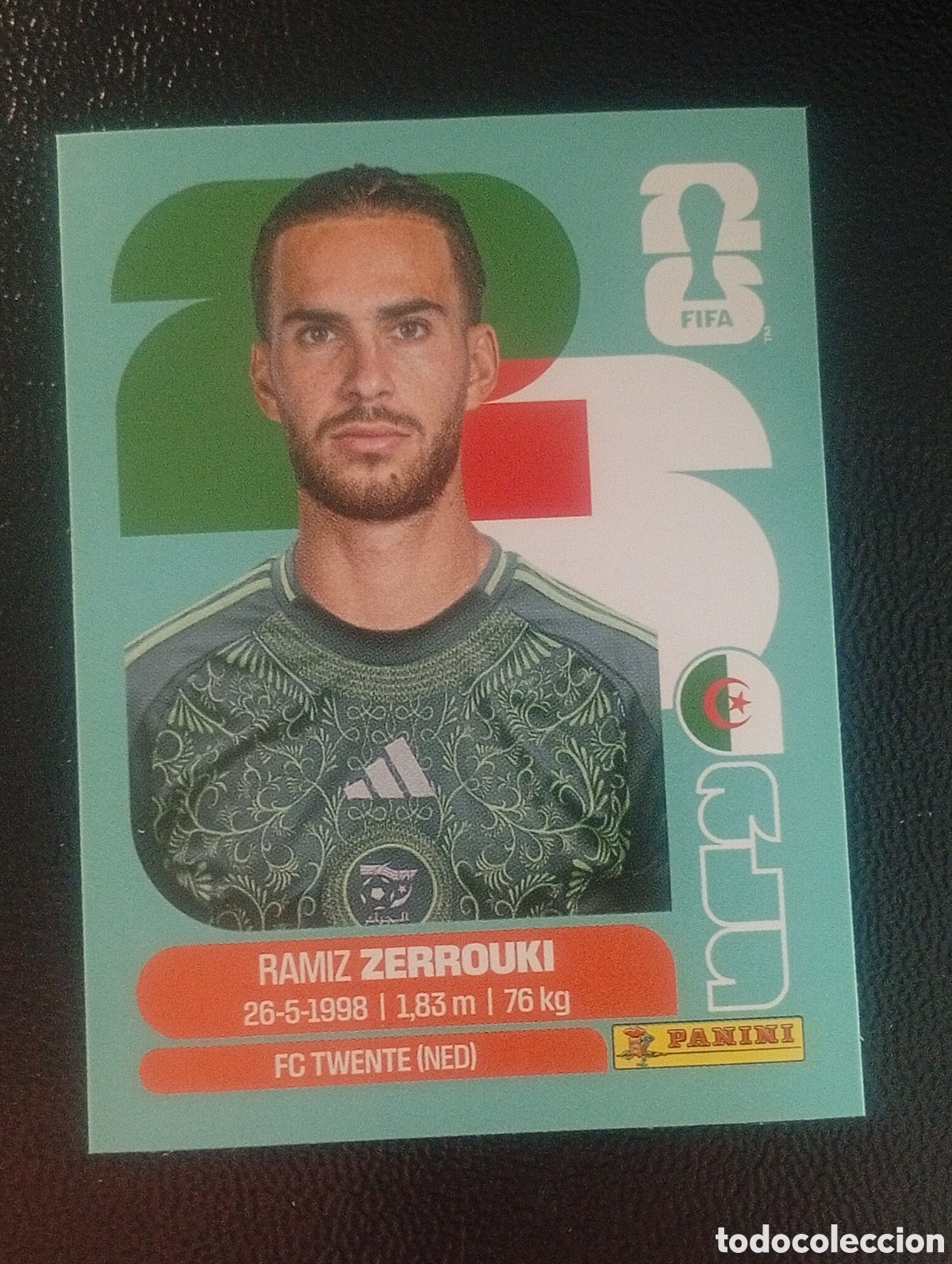 Cromos de f&uacute;tbol: ALG 11 ZERROUKI ALGERIA MUNDIAL F&Uacute;TBOL 2026 FIFA WORLD CUP PANINI CROMO STICKER ALG11