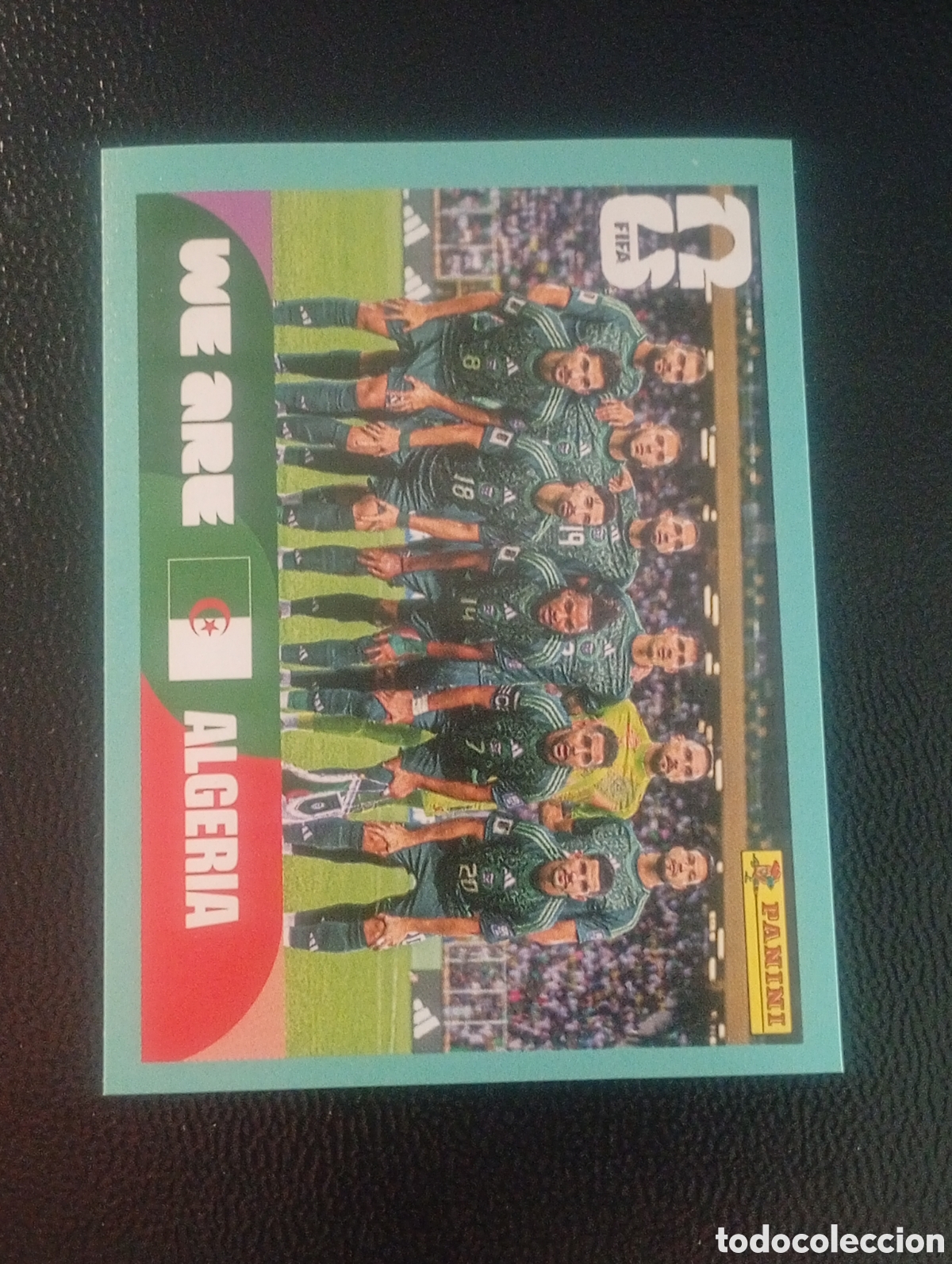 Cromos de f&uacute;tbol: ALG 13 equipo ALGERIA MUNDIAL F&Uacute;TBOL 2026 FIFA WORLD CUP PANINI CROMO STICKER ALG13