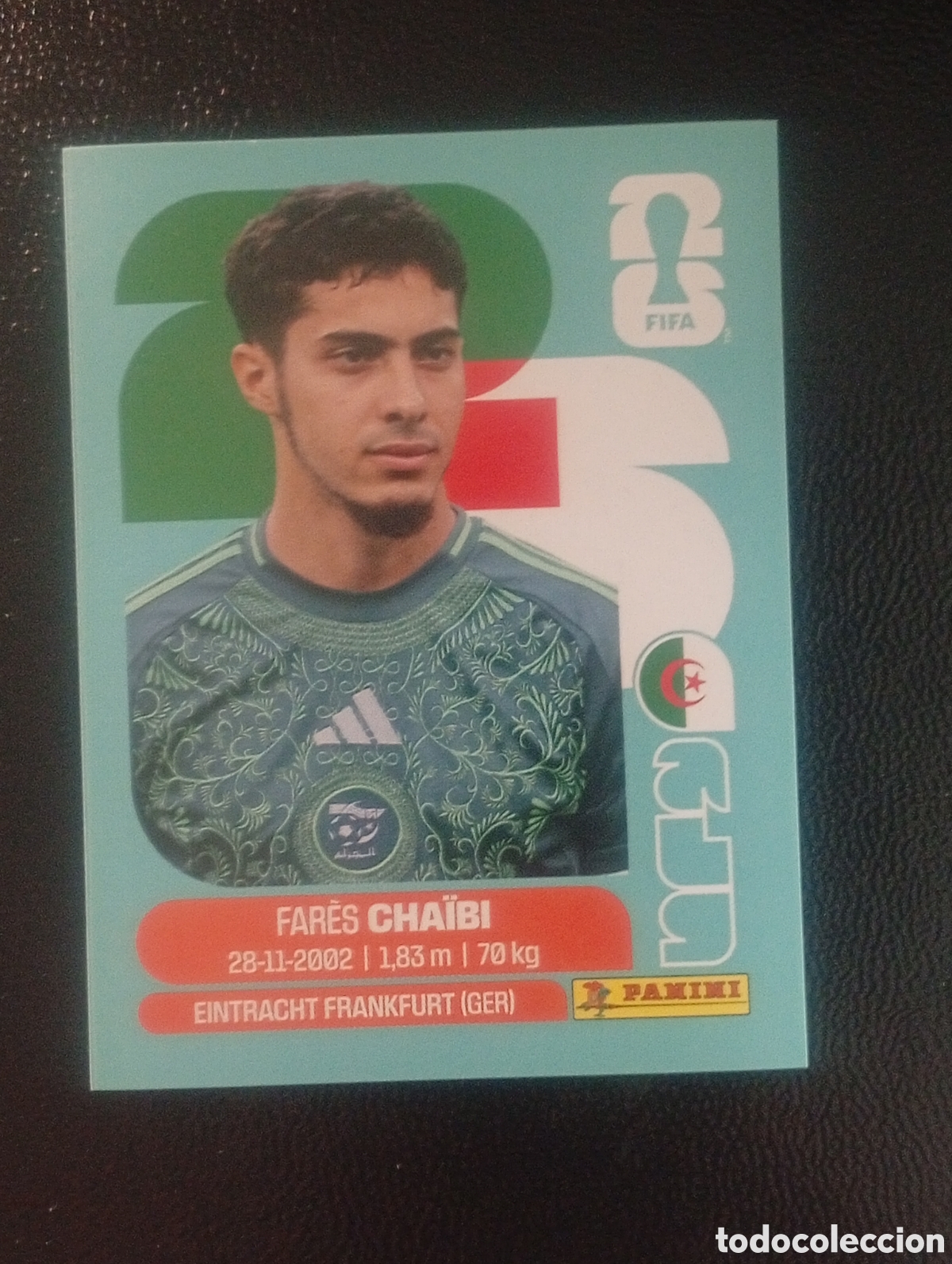 Cromos de f&uacute;tbol: ALG 14 CHAIBI ALGERIA MUNDIAL F&Uacute;TBOL 2026 FIFA WORLD CUP PANINI CROMO STICKER ALG14
