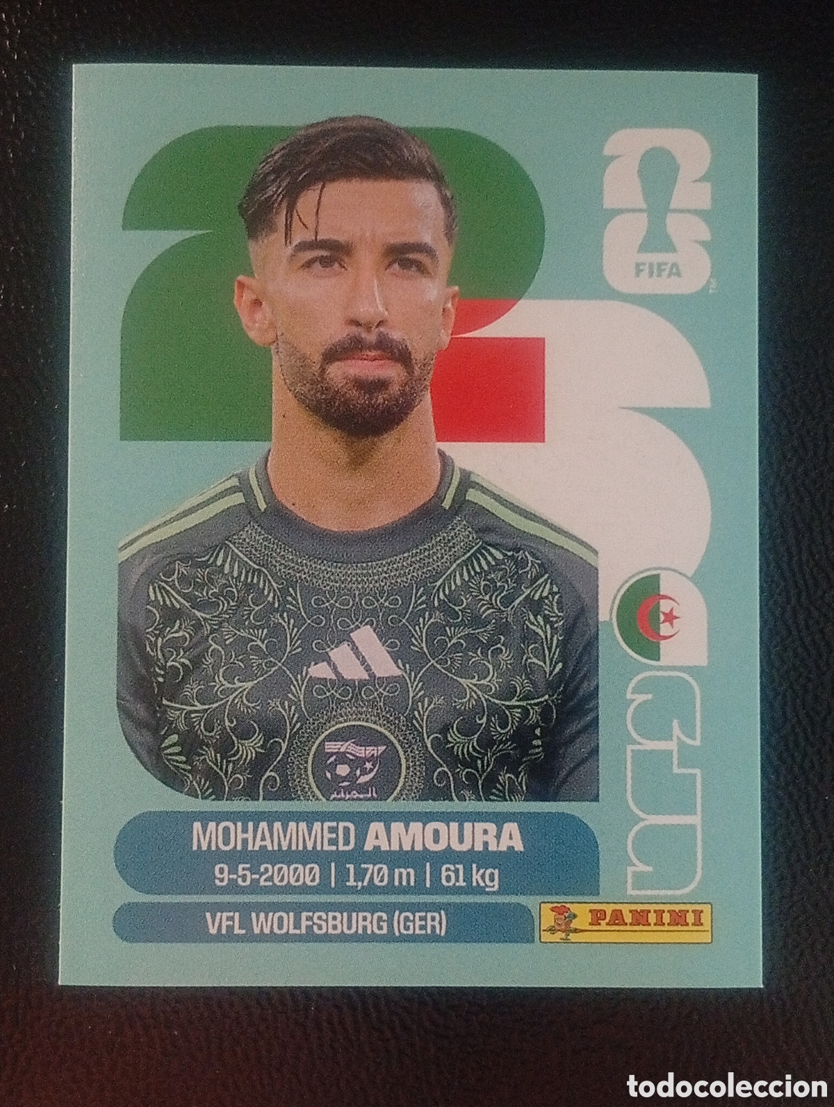Cromos de f&uacute;tbol: ALG 20 AMOURA ALGERIA MUNDIAL F&Uacute;TBOL 2026 FIFA WORLD CUP PANINI CROMO STICKER ALG20