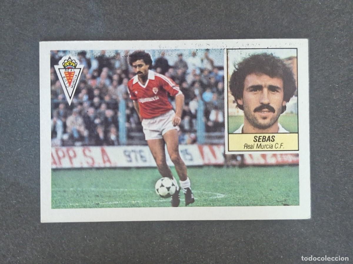 Cromos de f&uacute;tbol: L3 SEBAS REAL MURCIA C. F. LIGA ESTE 1984 1985 84 85 NUNCA PEGADO SIN PEGAR