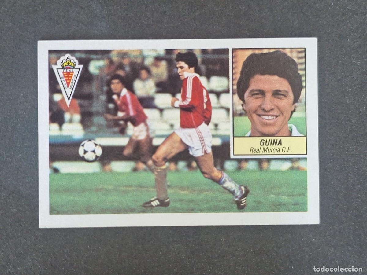 Cromos de f&uacute;tbol: L3 GUINA REAL MURCIA C. F. LIGA ESTE 1984 1985 84 85 NUNCA PEGADO SIN PEGAR