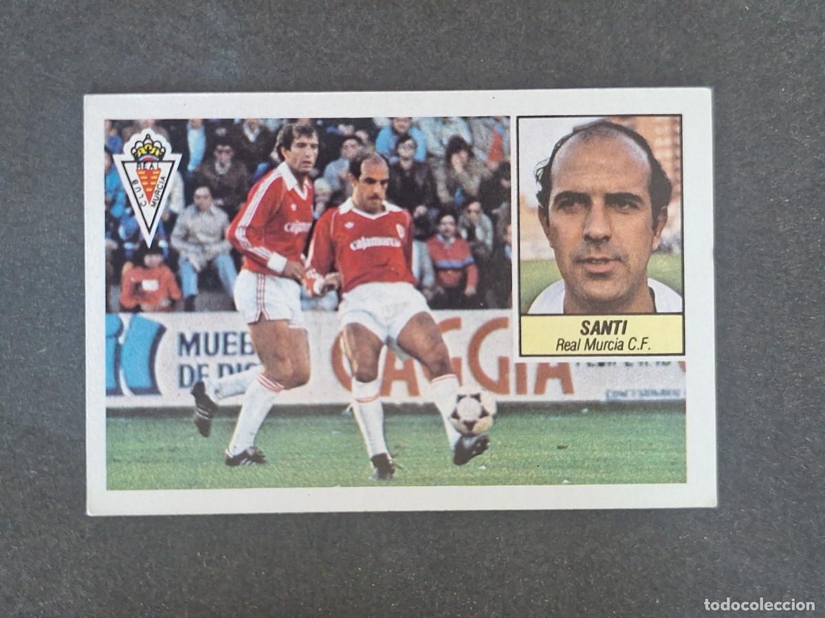 Cromos de f&uacute;tbol: L3 SANTI REAL MURCIA C. F. LIGA ESTE 1984 1985 84 85 NUNCA PEGADO SIN PEGAR