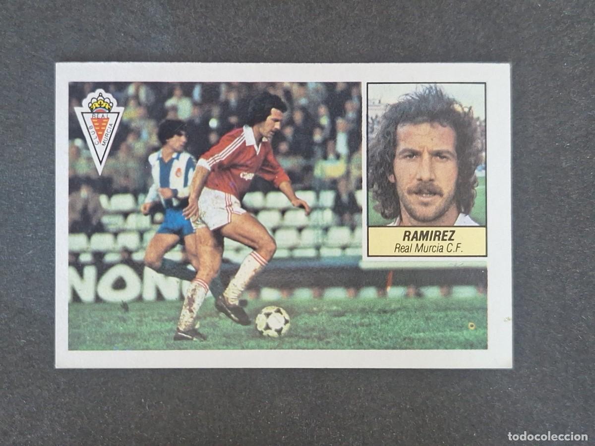 Cromos de f&uacute;tbol: L3 RAMIREZ REAL MURCIA C. F. LIGA ESTE 1984 1985 84 85 NUNCA PEGADO SIN PEGAR